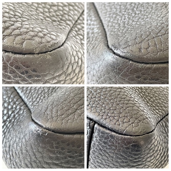 Bvlgari black leather small satchel handbag - Picture 5 of 11